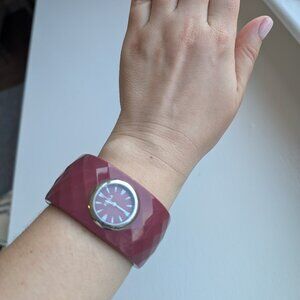 Furla modern watch cuff bracelet